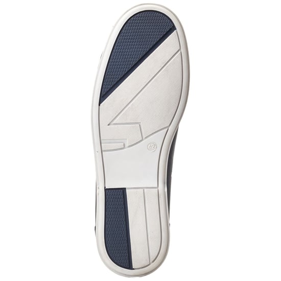 Base London Stern Leer Heren Navy Bootschoenen - Image 3