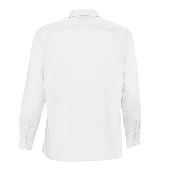 SOLS Heren Baltimore Poplin Overhemd met Lange Mouwen (Wit) - Image 2