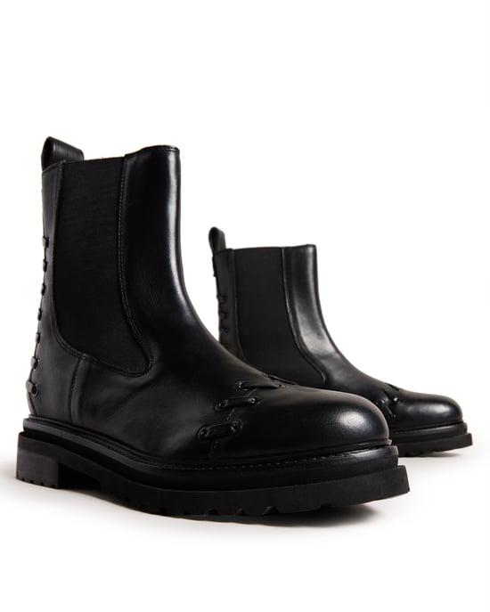 Ted Baker Lukki Chelsea Boot With Whipstitch Detail, Natural
