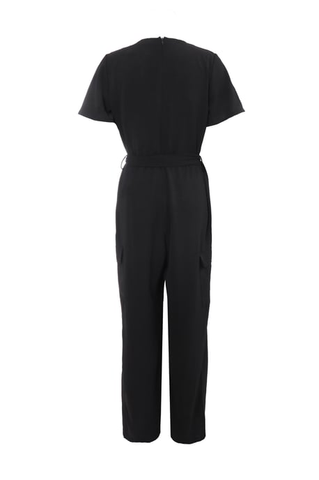 Black Wrap Palazzo Jumpsuit