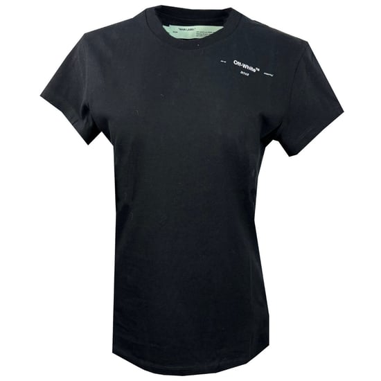 Off-White Woman Logo Black T-Shirt