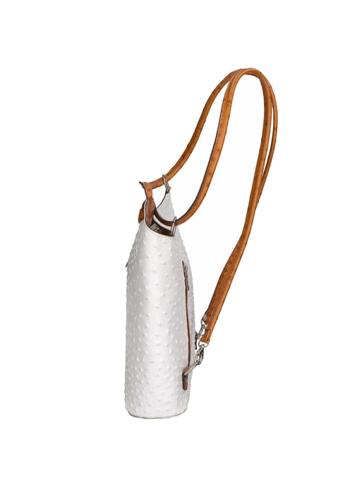 Gave Lux backpack women WHITE/COGNAC