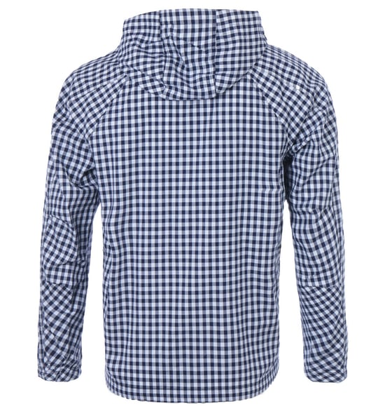 Pretty Green Forrest Gingham Overhead Jacket - Navy