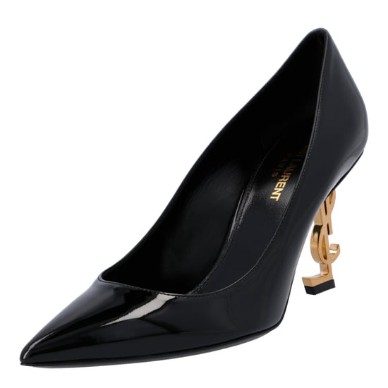 Saint Laurent Opyum Patenten Leren Hakken Zwart - Image 1