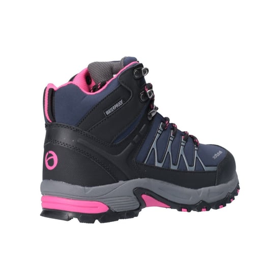 Cotswold Abbeydale Mid Dames Wandelschoenen Van Rubber In Marineblauw/Zwart/Fuchsia - Image 2