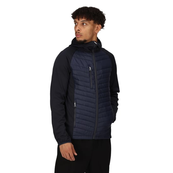 Regatta Mens Navigate Quilted Hybrid Jacket (Navy/Slate Grey)