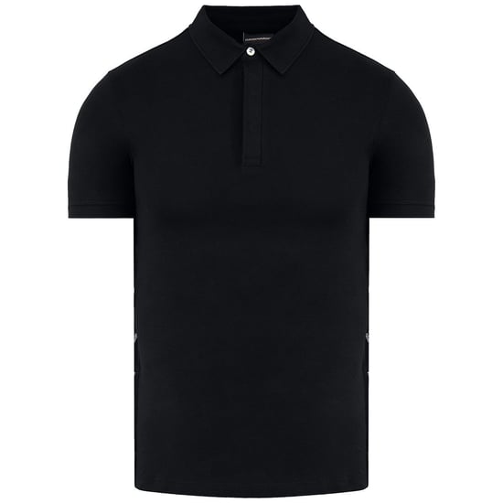 Emporio Armani Mens Black Polo Shirt