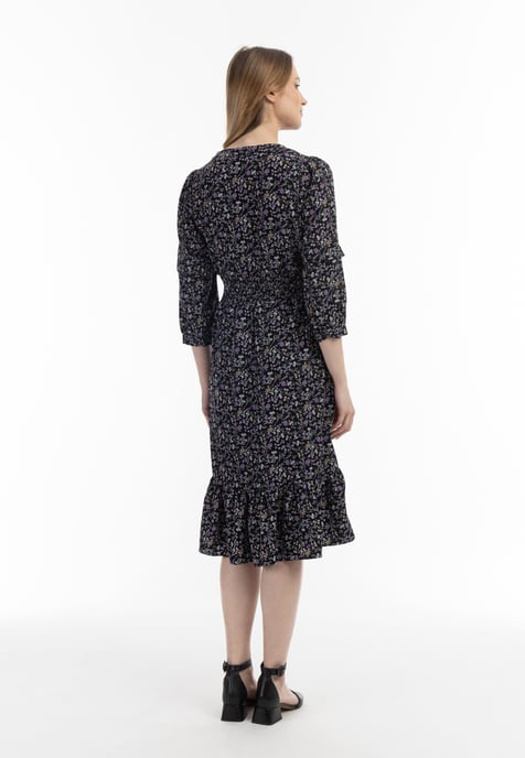 usha floral print midi dress