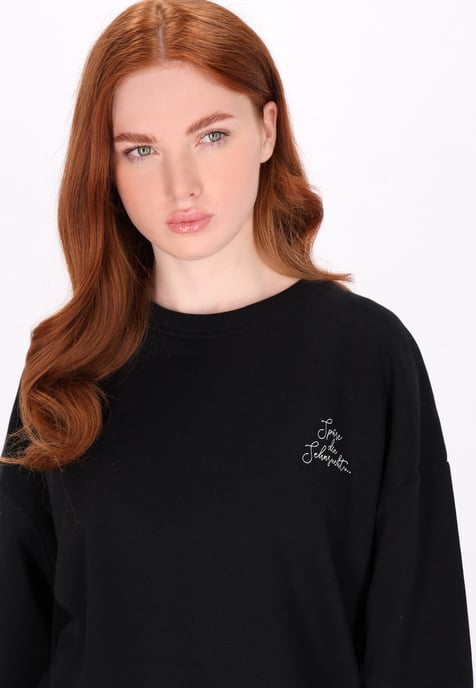 Dreimaster Sweatshirt Dames zwart - Image 5