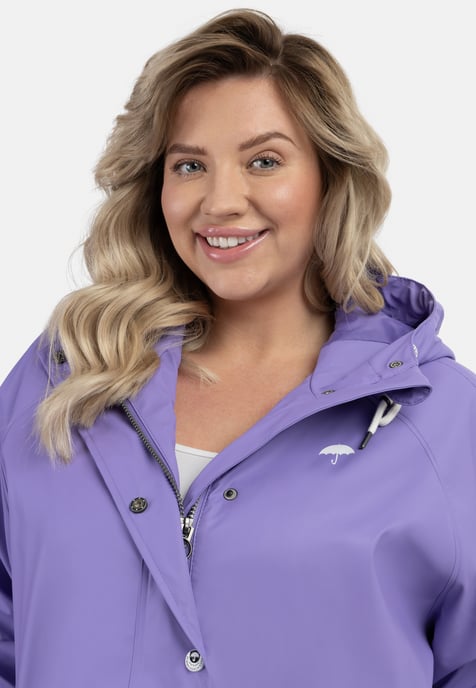 Schmuddelwedda Grote maat regenjas bridgeport Dames LILA-280 - Image 5