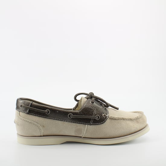 Timberland Klassieke Bootschoenen Off White Leer Vrouwen Veterschoenen A1C2S - Image 1