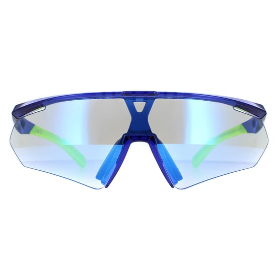 Adidas Shield Mens Frosted Blue Vario Mirror Blue Photochromic SP0027