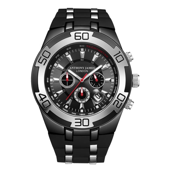 Hand Geassembleerde Anthony James Limited Edition Chrono Radar Zwart - Image 1