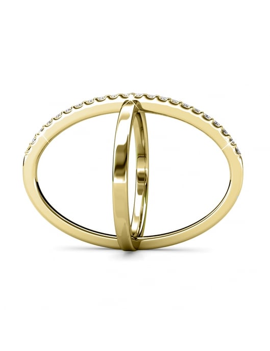 X Duo ring - Oostenrijks kristal - Image 3