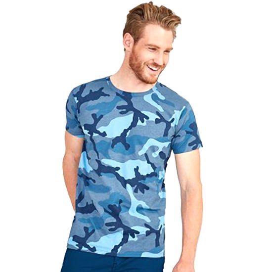 SOLS Mens Camo Short Sleeve T-Shirt (Blue Camo)