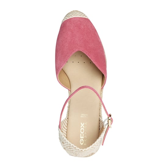 Geox D GELSA Leren Dames Sandalen In Cyclaamkleur - Image 4