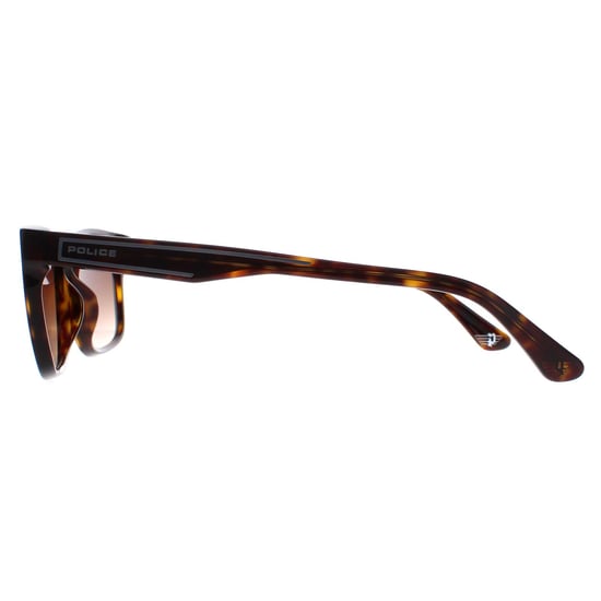 Police Rectangle Mens Shiny Dark Havana Brown Gradient SPLB40N Arcade 2