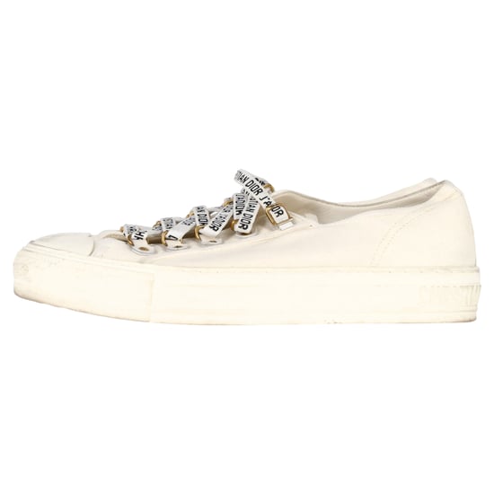 Christian Dior Walk’N’Dior Sneakers in White Cotton Canvas - Image 5