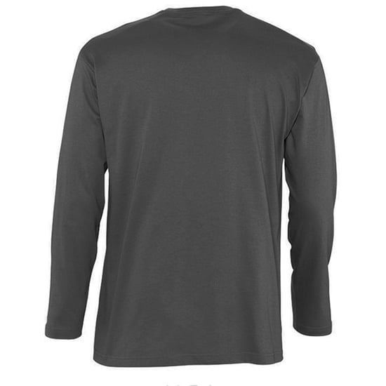 SOLS Heren Monarch T-Shirt met lange mouwen (Donkergrijs) - Image 2