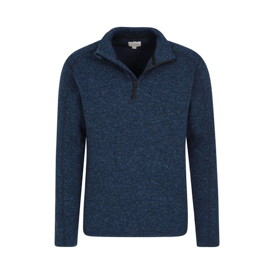 Mountain Warehouse Heren Idris II Half Zip Fleece Top (Marine) - Image 5