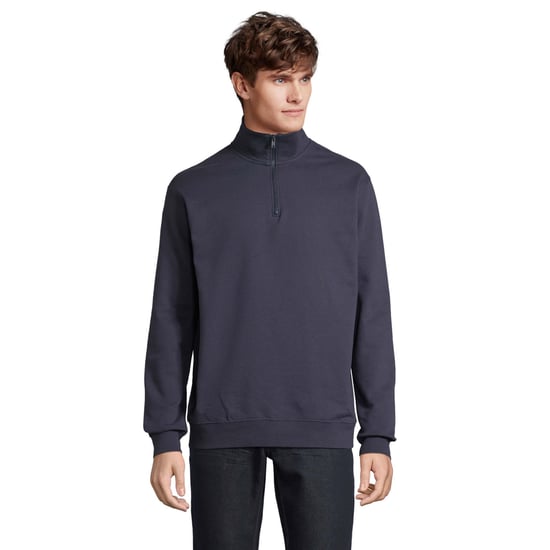 SOLS Uniseks Conrad Sweatshirt met Quarter Zip voor volwassenen (Franse marine) - Image 1