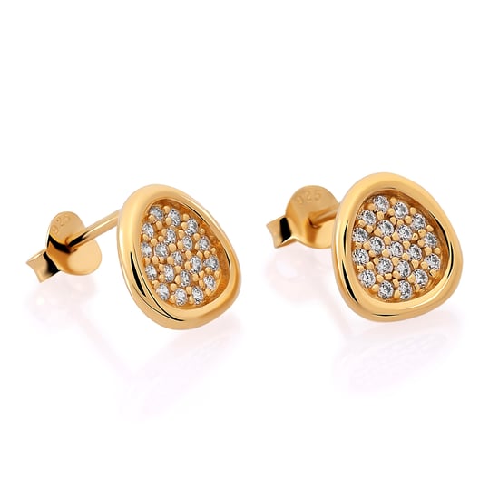 Orphelia 'Layla' Dames 925 Sterling Zilveren Oorknoppen - Goud ZO-7489/G - Image 1