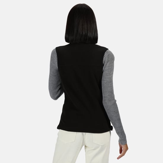 Regatta Womens/Ladies Haber II 250 Series Anti-pill Fleece Bodywarmer / Sleeveless Jacket (Black)
