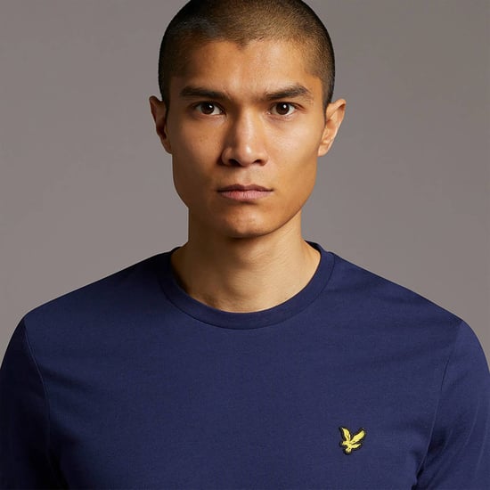 Lyle & Scott Gewoon T-shirt met lange mouwen in Marine - Image 4