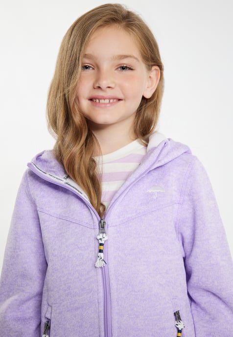 Schmuddelwedda Gebreide fleeceblouse voor meisjes meisjes (kinderen) licht lavendel melange - Image 5