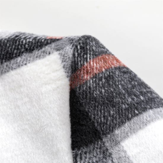 Heren lange slim fit geruite winter dikke jas met sjaalkraag rood - Image 6
