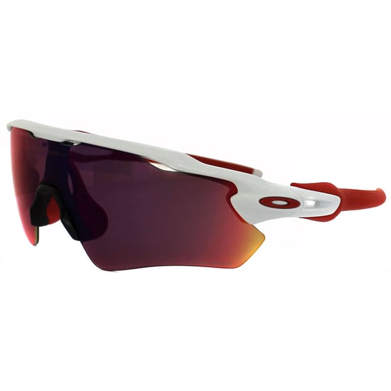 Oakley Wrap Mens Polished White Prizm Road Sunglasses