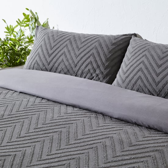 Minimalistisch Chevron Zigzag Tuin Duvet Cover Set - Image 2
