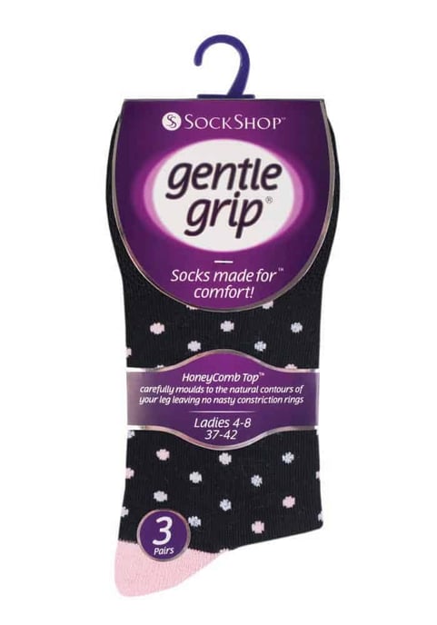 6 paar sokken zonder elastiek damessokken met zachte grip - GG133 - Image 2