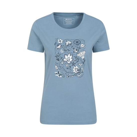 Mountain Warehouse Dames/Dames Paisley Bloemen Organisch T-Shirt (Blauw) - Image 1