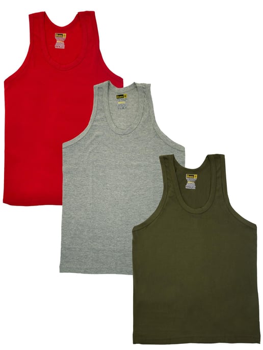 Enzo | Mens Vests 3 Pack - Randomly chosen colours