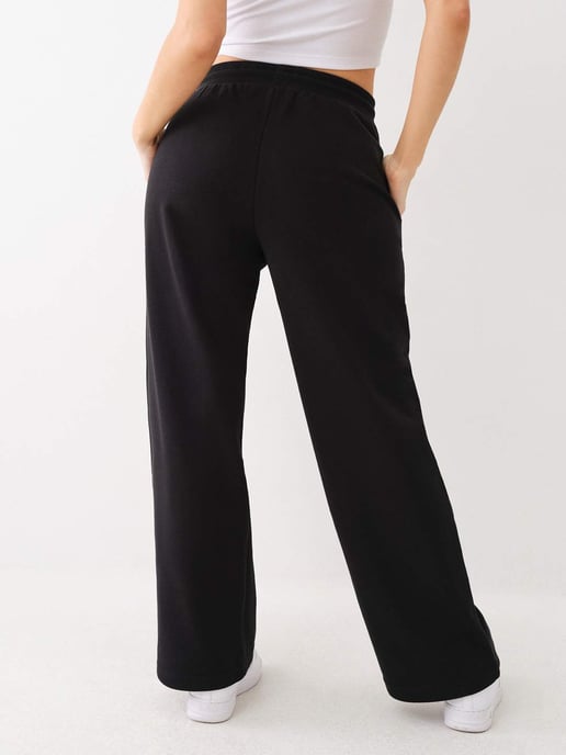 Horseshoe French Terry Wide Leg in Black