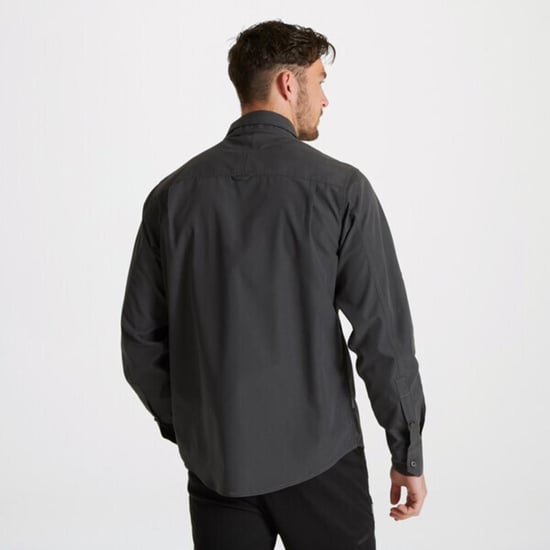 Craghoppers Mens Expert Kiwi Long-Sleeved Shirt (Carbon Grey)