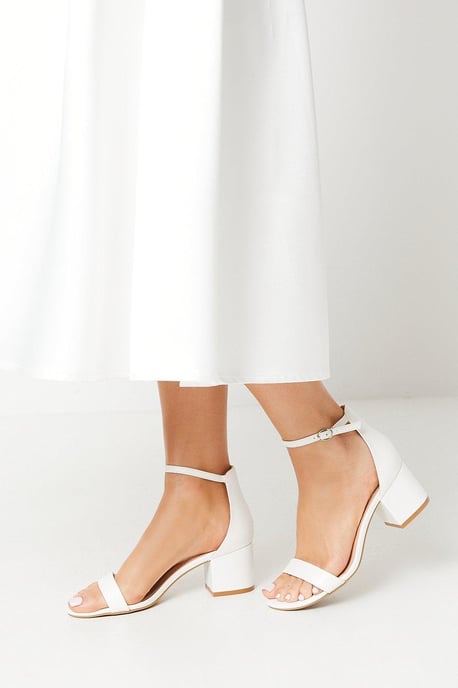 Thelma Ankle Strap Medium Block Heeled Sandals - Image 1