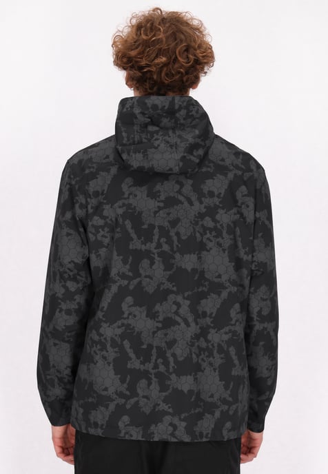 Mo Anorak Heren Donkergrijs zwart camouflage - Image 4
