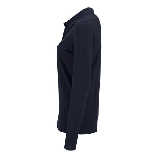 SOLS Dames/Dames Perfect Pique Poloshirt met Lange Mouwen (Franse marine) - Image 3