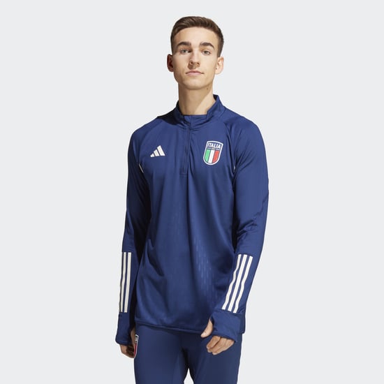 Men's adidas Italy 2023/24 Pro Training Top in Blue - Image 1