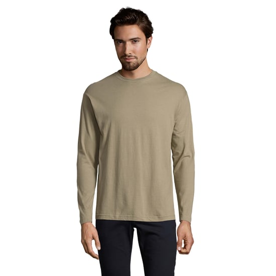 SOLS Heren Monarch T-shirt met lange mouwen (Kaki Groen) - Image 1