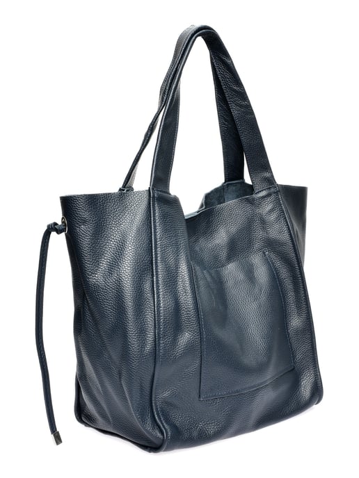Isabella Rhea Blauw Rundleer Tas - Image 2