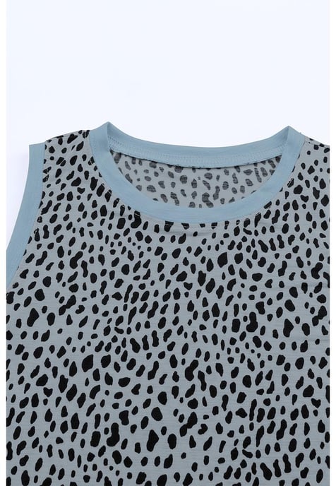 Dames Tanktop met Luipaardprint in Grijs - Image 1