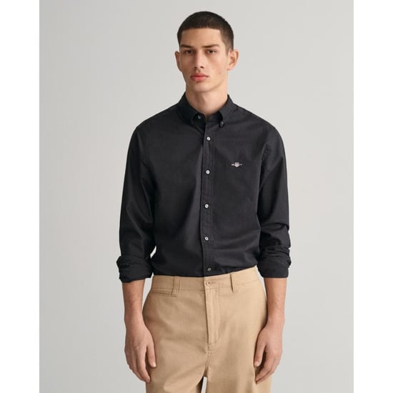 GANT Mens Slim Fit Long Sleeve Poplin Shirt - Image 1