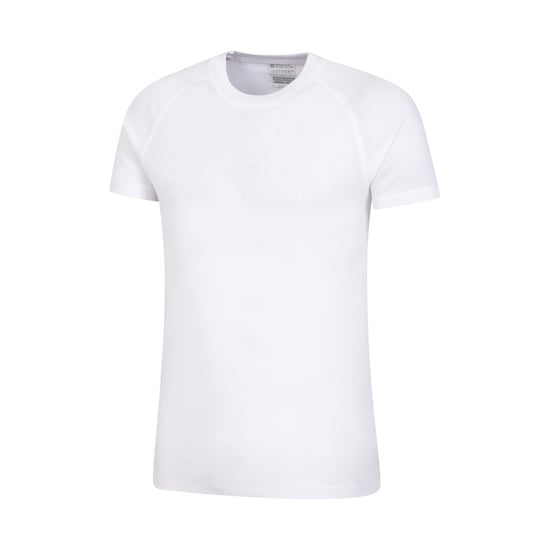 Mountain Warehouse Heren Talus Ronde Hals Thermo Top met Korte Mouwen (Wit) - Image 3