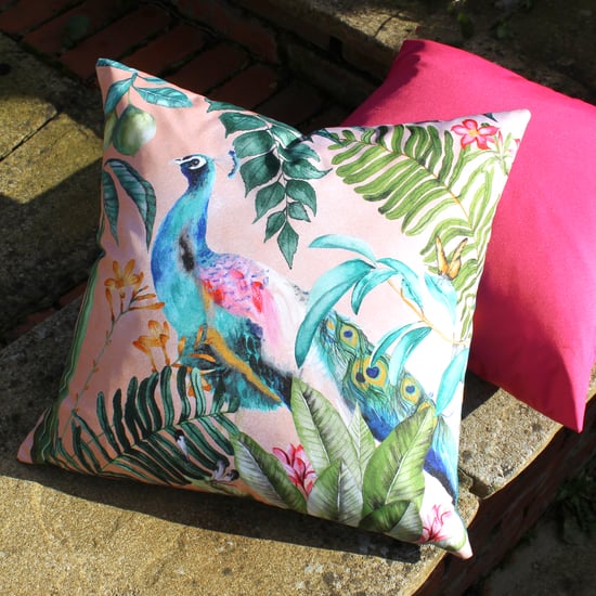 Evans Lichfield Peacock Outdoor Cushion Cover