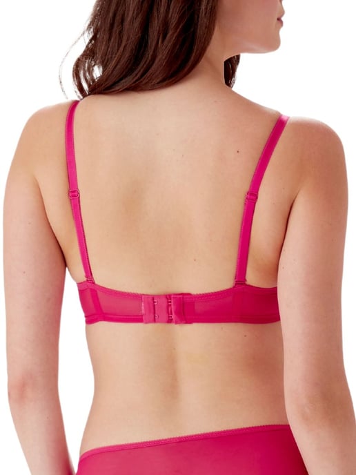 Glossies Lace Moulded Bra - Hot Pink