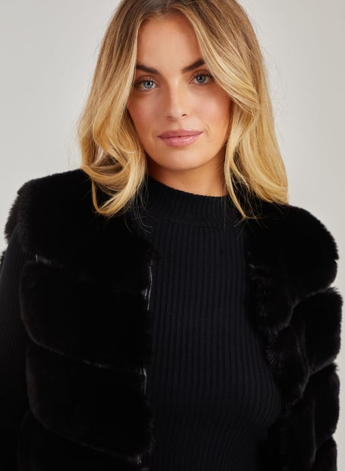 Pelted Faux Fur Gilet