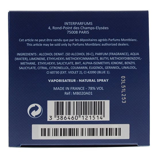 Montblanc Explorer Ultra Blue Edp Spray100 ml. - Image 4